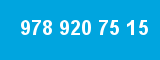 978 920 75 15 978 920 75 15
